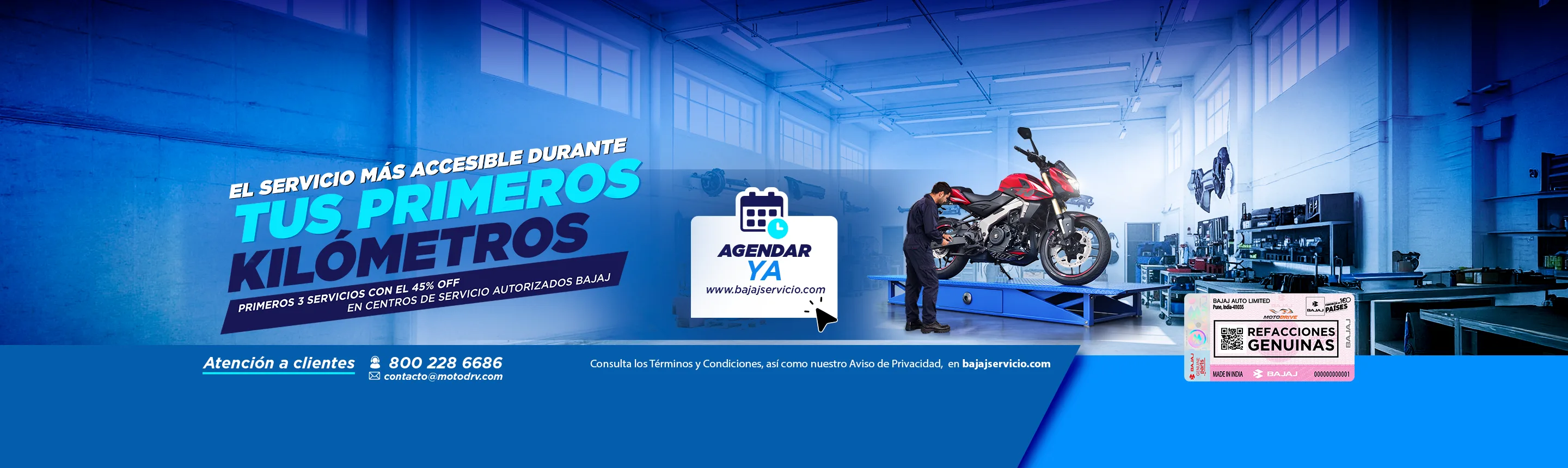 El primer servicio es parte del viaje