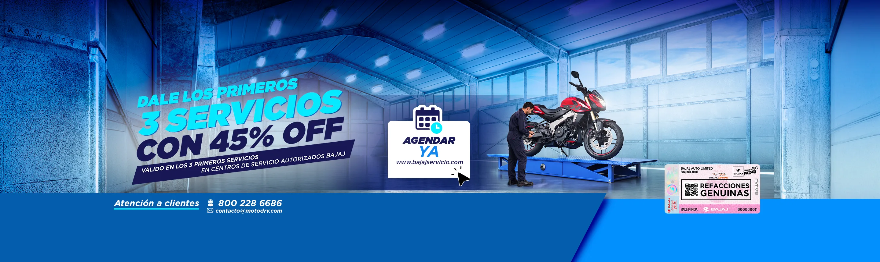 45 % de descuento en tu servicio